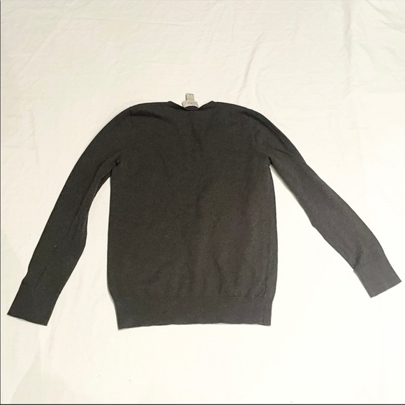 Loft dark grey Vneck sweater - Picture 3 of 3